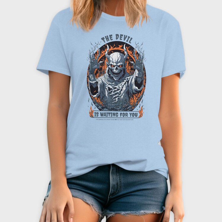 The Devil Is Waiting for You, Tricou Barbati (Unisex)