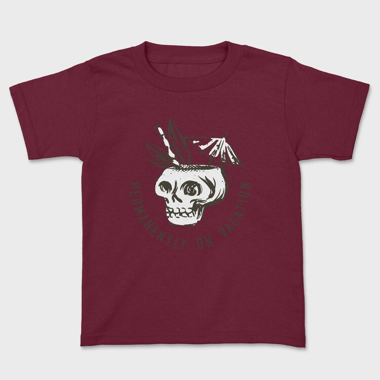 Summer Vacation Skull, Tricou Copii