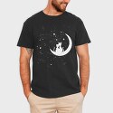 Cats Love Moon, Tricou Barbati (Unisex)