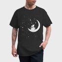 Cats Love Moon, Tricou Barbati (Unisex)