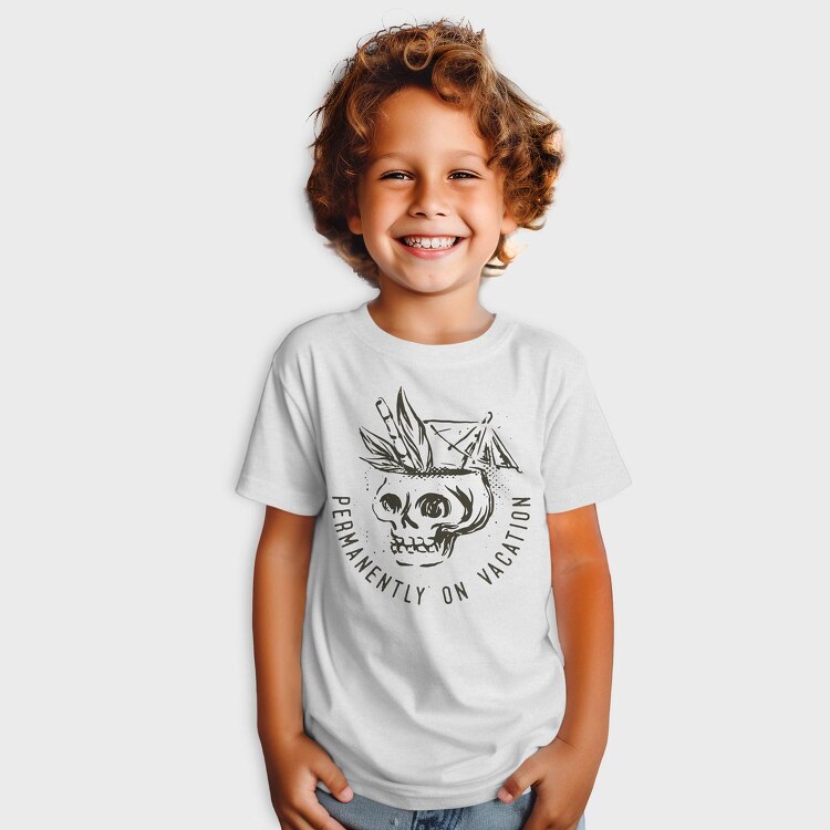 Summer Vacation Skull, Tricou Copii