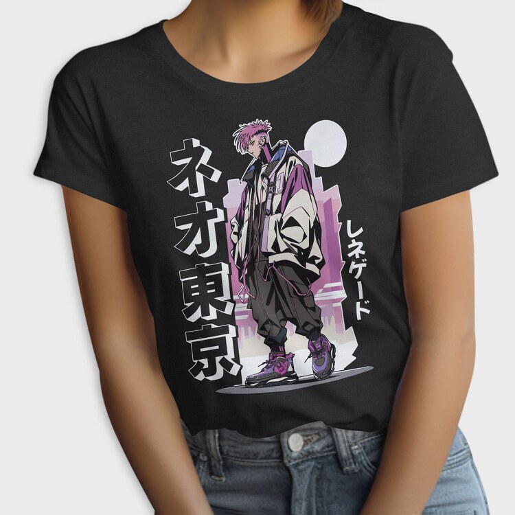 Anime Pink Hair Character, Tricou Femei