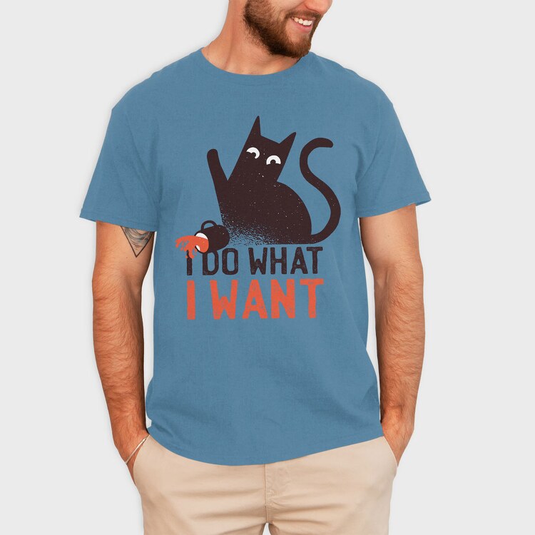 I Do What I Want Cat, Tricou Barbati (Unisex)