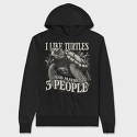 I Love Turtles, Hanorac Oversize Barbati (Unisex)