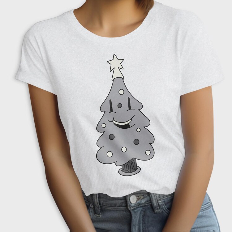 Christmas Tree Retro, Tricou Femei