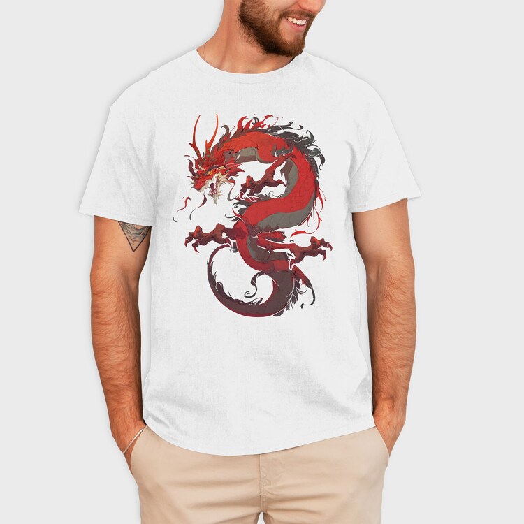 Chinese Dragon, Tricou Barbati (Unisex)