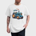 Tractor Cartoon Love, Tricou Barbati (Unisex)