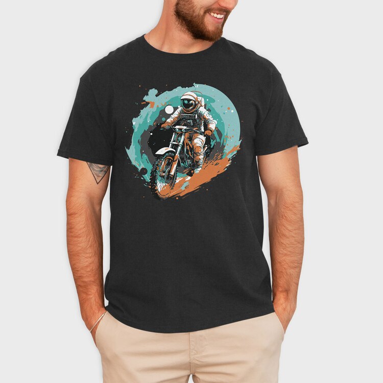 Astronaut Motorbike, Tricou Barbati (Unisex)