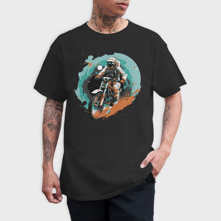 Astronaut Motorbike, Tricou Barbati (Unisex)