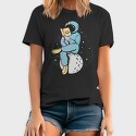Astronaut Reading moon, Tricou Barbati (Unisex)