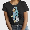 Astronaut Reading moon, Tricou Femei
