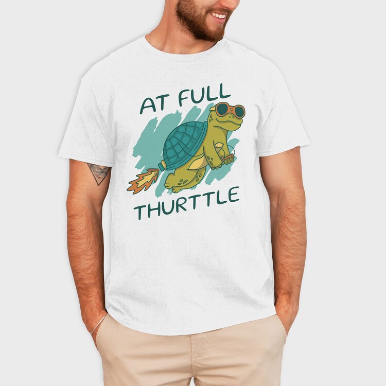 At Full Thurttle, Tricou Barbati (Unisex)