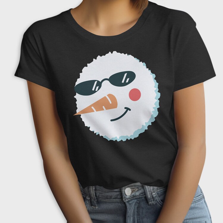Christmas Snowman Faces 3, Tricou Femei