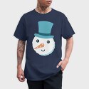 Christmas Snowman Faces 5, Tricou Barbati (Unisex)