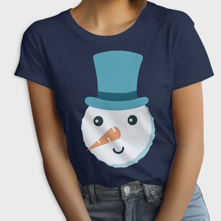 Christmas Snowman Faces 5, Tricou Femei