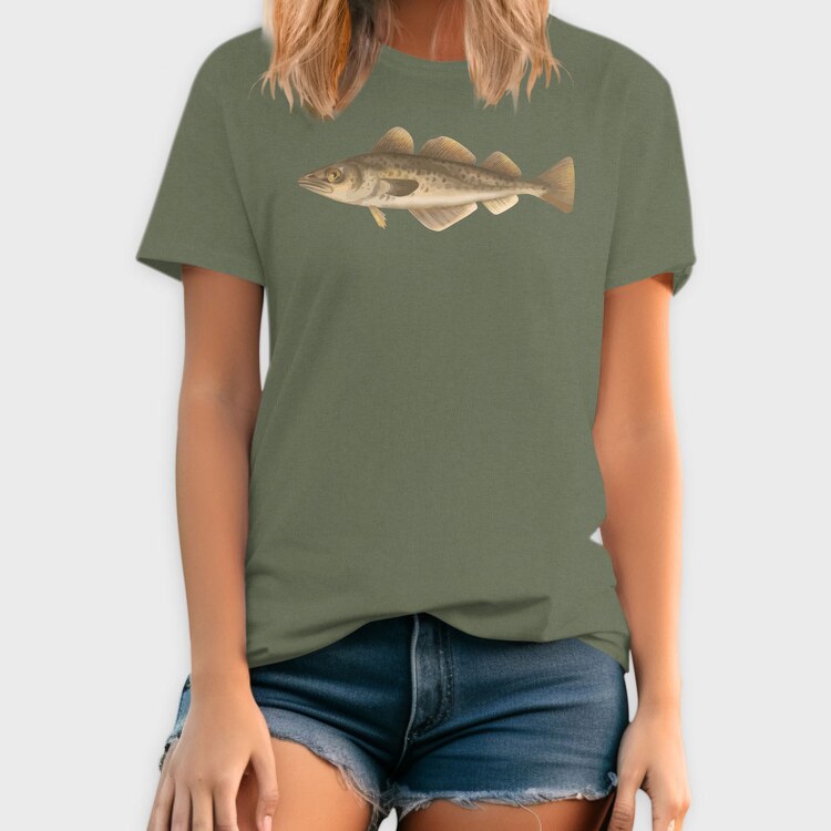 Fish Gadus Morhua, Tricou Barbati (Unisex)