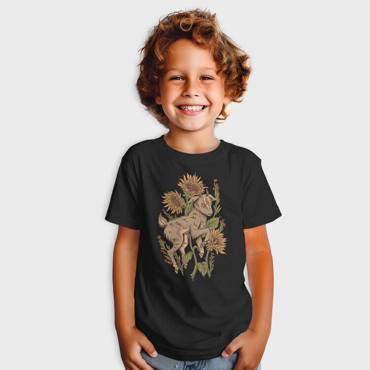 Baby Goat Sunflowers, Tricou Copii