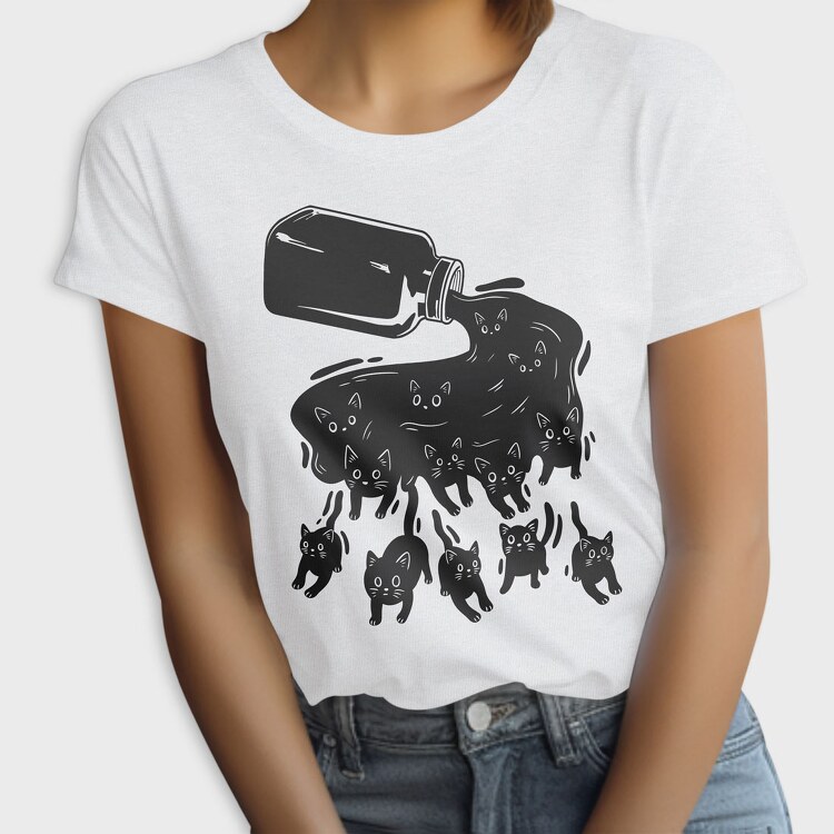 Ink Black Cats, Tricou Femei