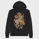 Baby Goat Sunflowers, Hanorac Oversize Barbati (Unisex)
