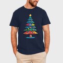 Christmas Tree Color, Tricou Barbati (Unisex)