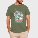 Fisherman and Dog, Tricou Barbati (Unisex)