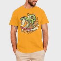 Dinosaur Surfing, Tricou Barbati (Unisex)