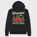 Introvert Camping, Hanorac Oversize Barbati (Unisex)