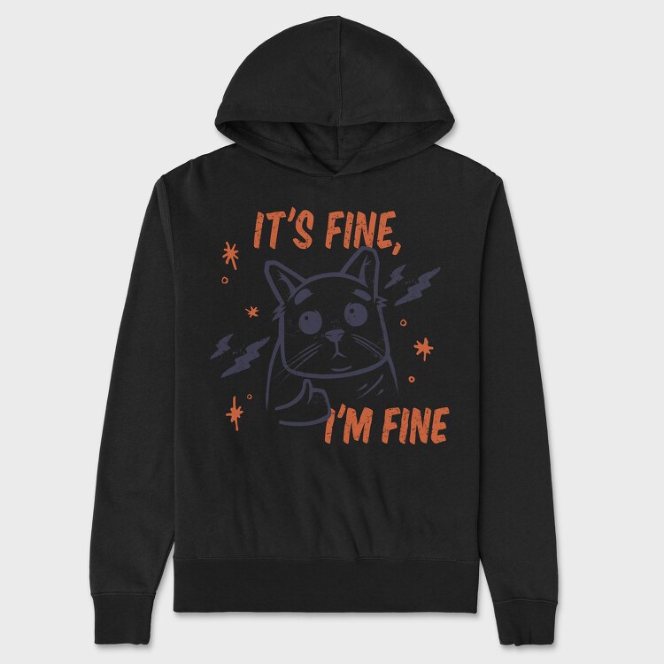 Its Fine I Am Fine, Hanorac Oversize Barbati (Unisex)