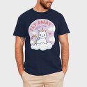 Fly Away With Me Unicorn Cat, Tricou Barbati (Unisex)