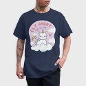 Fly Away With Me Unicorn Cat, Tricou Barbati (Unisex)