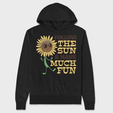 Follow the Sun and Have Much Fun, Hanorac Oversize Barbati (Unisex)