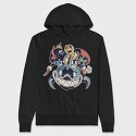 Halloween Cartoons, Hanorac Oversize Barbati (Unisex)