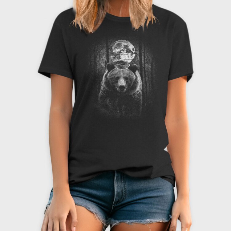 Forest Bear Moon, Tricou Barbati (Unisex)