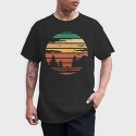 Forest Retro Sunset, Tricou Barbati (Unisex)