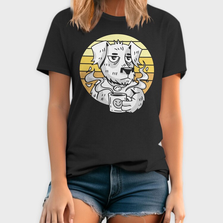 Coffee Dog 2, Tricou Barbati (Unisex)