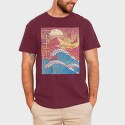 Japanese Vaporwave Big Wave, Tricou Barbati (Unisex)