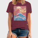 Japanese Vaporwave Big Wave, Tricou Barbati (Unisex)