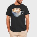Coffee Mug Heart Watercolor, Tricou Barbati (Unisex)