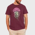 Jellyfish and Flowers, Tricou Barbati (Unisex)