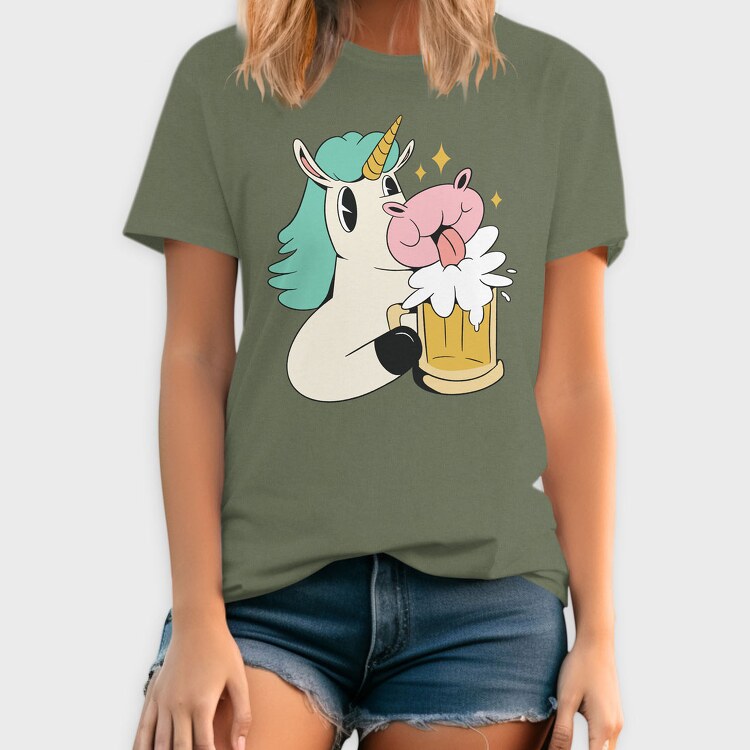 Unicorn Beer, Tricou Barbati (Unisex)