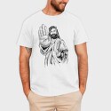 Jesus Stop Sign, Tricou Barbati (Unisex)