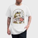 Frog and Mushrooms Vintage Draw, Tricou Barbati (Unisex)