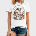 Frog and Mushrooms Vintage Draw, Tricou Barbati (Unisex)