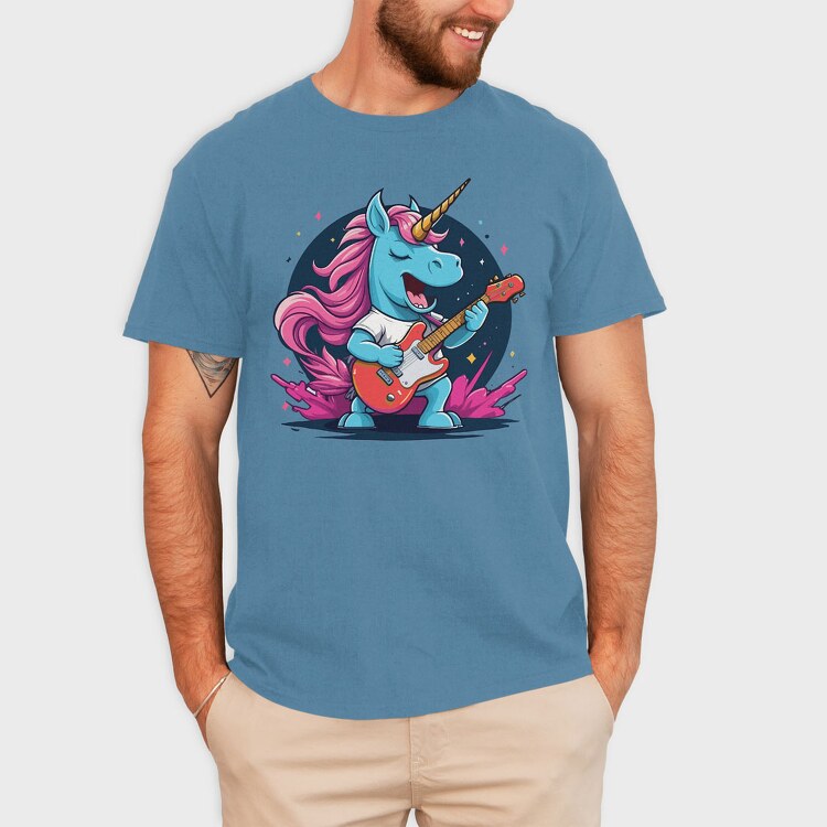 Unicorn Guitar, Tricou Barbati (Unisex)