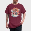 Colorful Dragon Chinese, Tricou Barbati (Unisex)