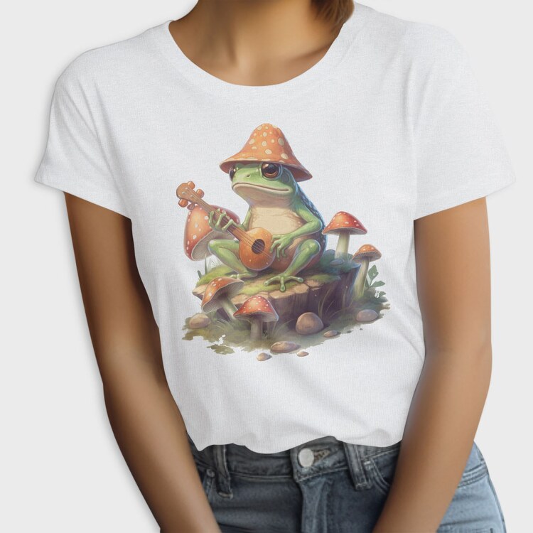 Frog Banjo Mushrooms, Tricou Femei