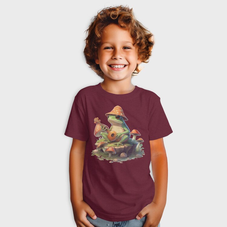 Frog Banjo Mushrooms, Tricou Copii
