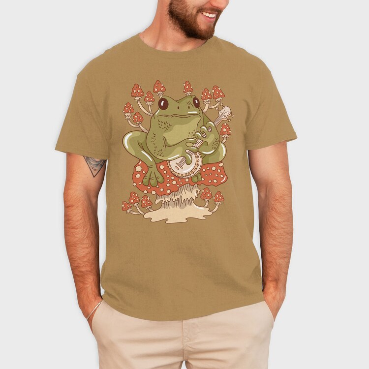 Frog Banjo, Tricou Barbati (Unisex)