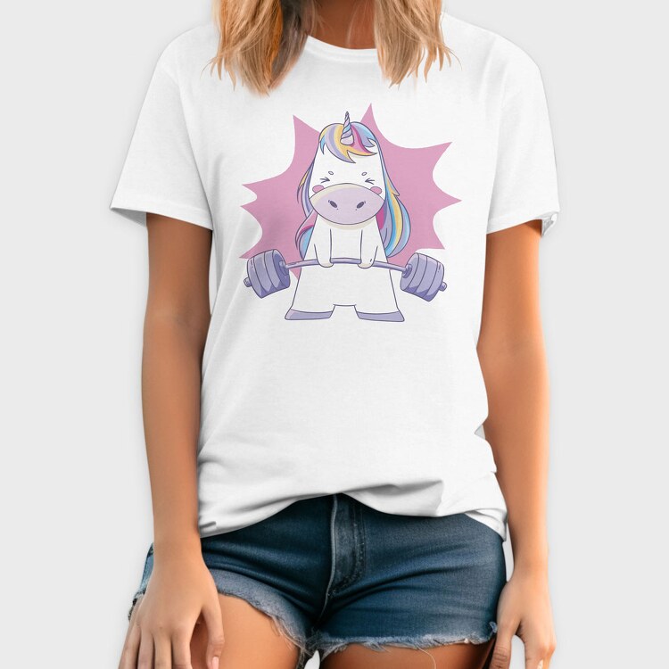 Unicorn Lifting Weights, Tricou Barbati (Unisex)