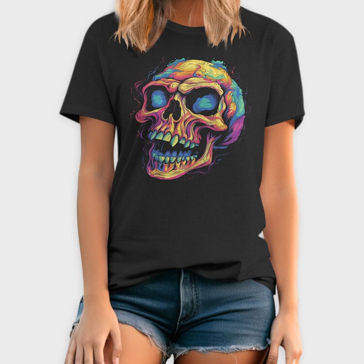Colorful Skull, Tricou Barbati (Unisex)